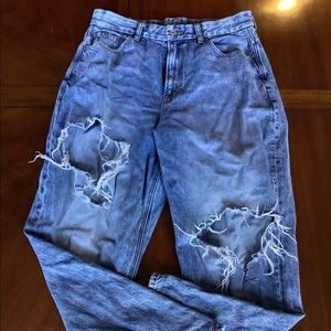 ripped boyfriend jeans american eagle